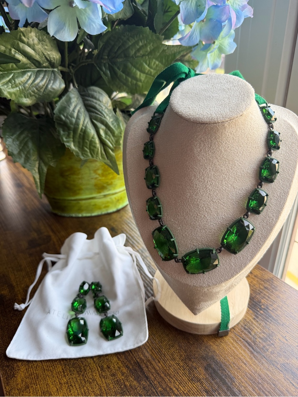 Atelier Swarovski Set of Necklace and Earrings Rosie Assoulin Collection